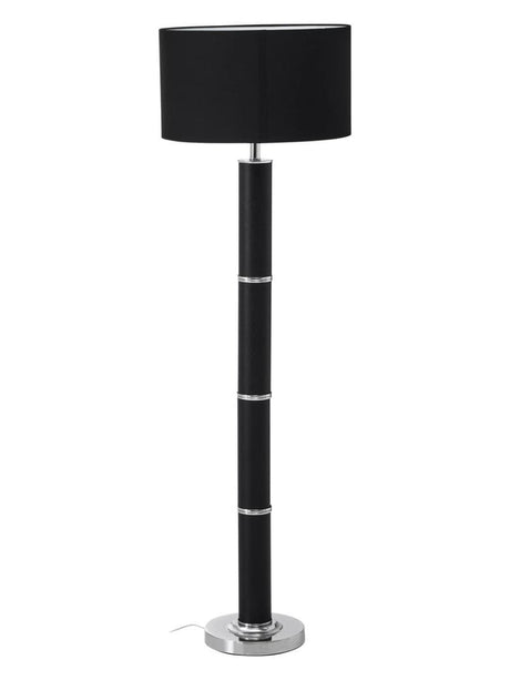 Sleek Chrome Snake Floor Lamp