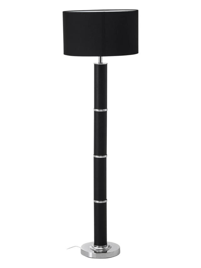Sleek Chrome Snake Floor Lamp