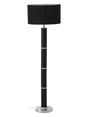 Sleek Chrome Snake Floor Lamp