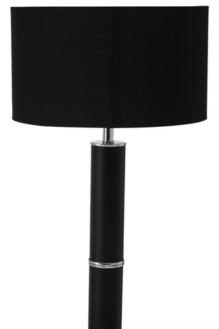 Sleek Chrome Snake Floor Lamp