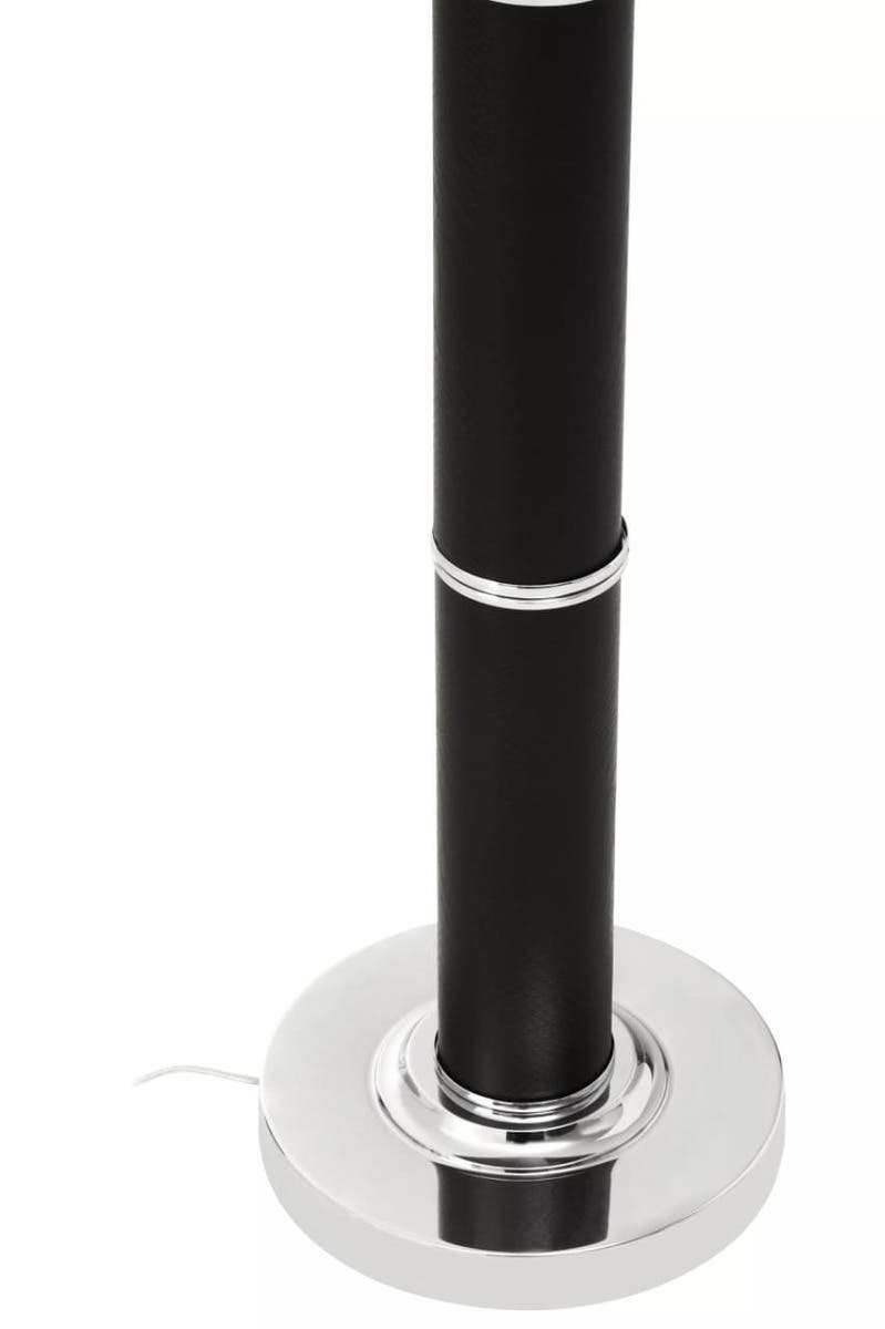 Sleek Chrome Snake Floor Lamp