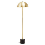 Luxe Brass Dome Floor Lamp