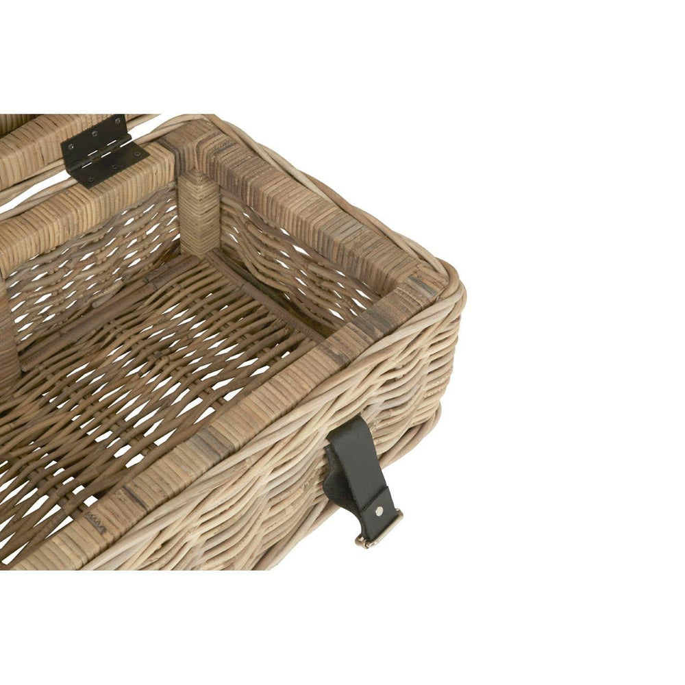 Rustic Grey Rattan Storage Trunks