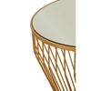 Golden Tapered Wireframe Side Table
