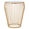 Golden Mirror Side Table