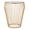 Golden Mirror Side Table