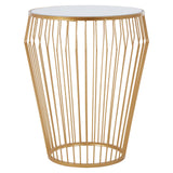 Golden Mirror Side Table