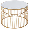 Modern Gold Wireframe Side Table