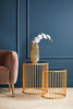 Gold Mirror Side Tables