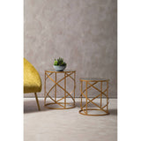 Golden Loop Side Tables Set