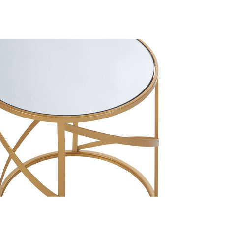 Golden Loop Side Tables Set