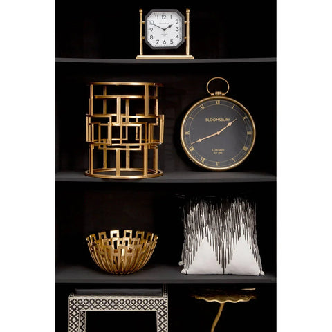 Golden Round Side Table Set