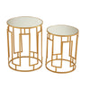 Golden Mirrored Side Tables
