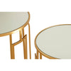Golden Mirrored Side Tables