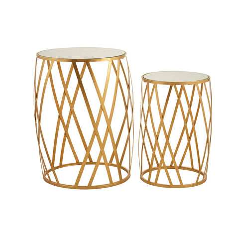 Golden Cross Side Tables
