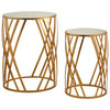 Golden Cross Side Tables
