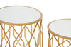 Luxe Gold Frame Side Tables