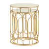 Chic Champagne Metal Side Tables