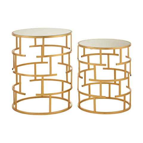 Luxe Maze Side Table Set