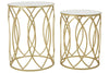 Champagne Finish Side Tables