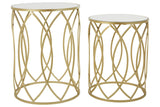 Champagne Side Tables Set