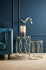 Champagne Side Tables Set