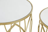 Champagne Side Tables Set