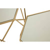 Champagne Hexagonal Mirrored Nesting Tables