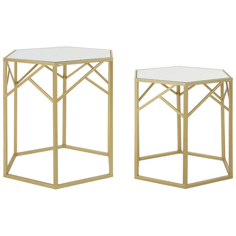 Luxe Hexagon Side Tables