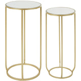 Champagne Metal Side Tables