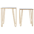 Luxe Gold Mirrored Side Tables