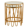 Mirrored Glass Hairpin Side Tables