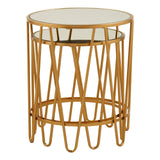 Mirrored Hairpin Side Tables