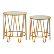 Mirrored Hairpin Side Tables