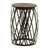 Lattice Design Black Metal Tables