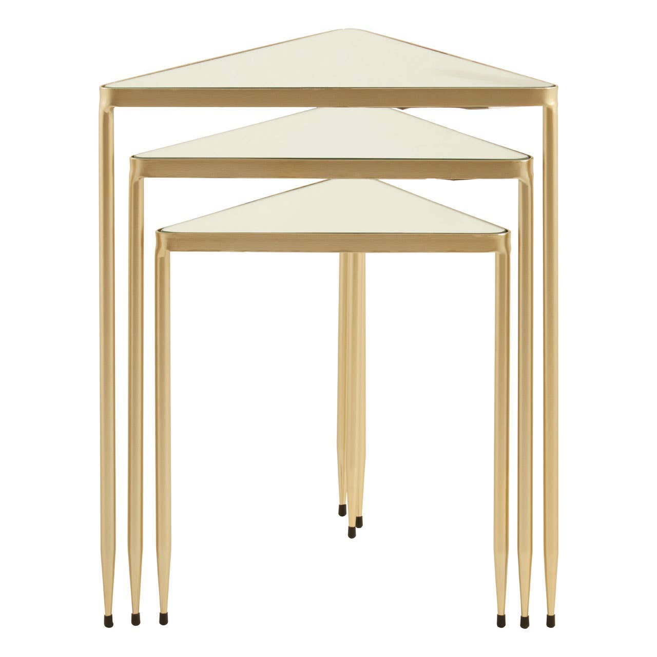 Mirrored Triangle Nesting Tables