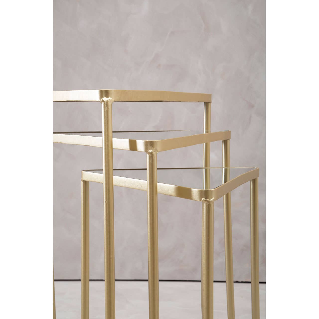 Mirrored Triangle Nesting Tables