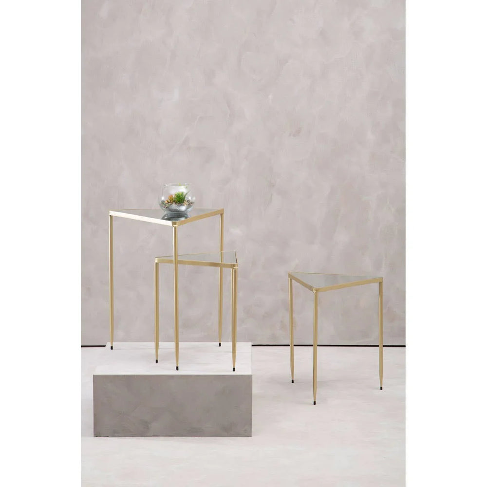 Mirrored Triangle Nesting Tables