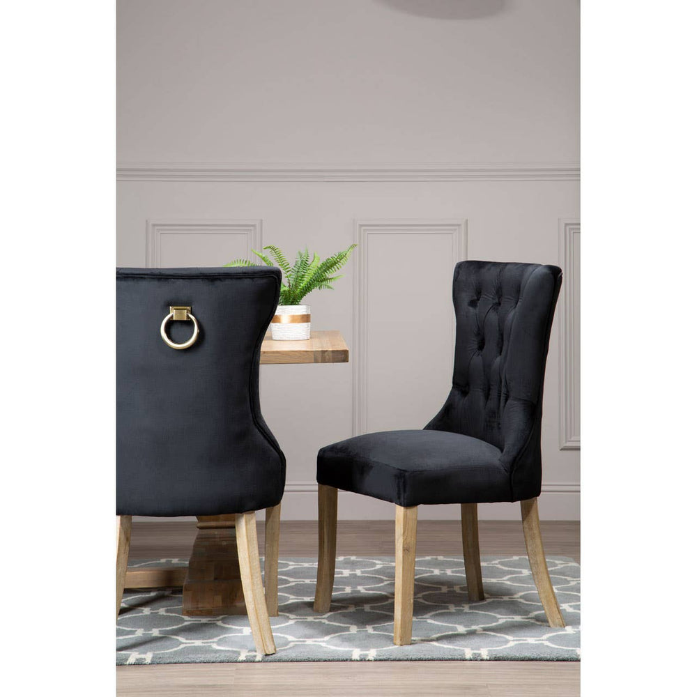 Luxe Velvet Button Dining Chair