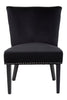 Luxe Black Velvet Dining Chair