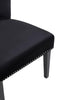 Luxe Black Velvet Dining Chair