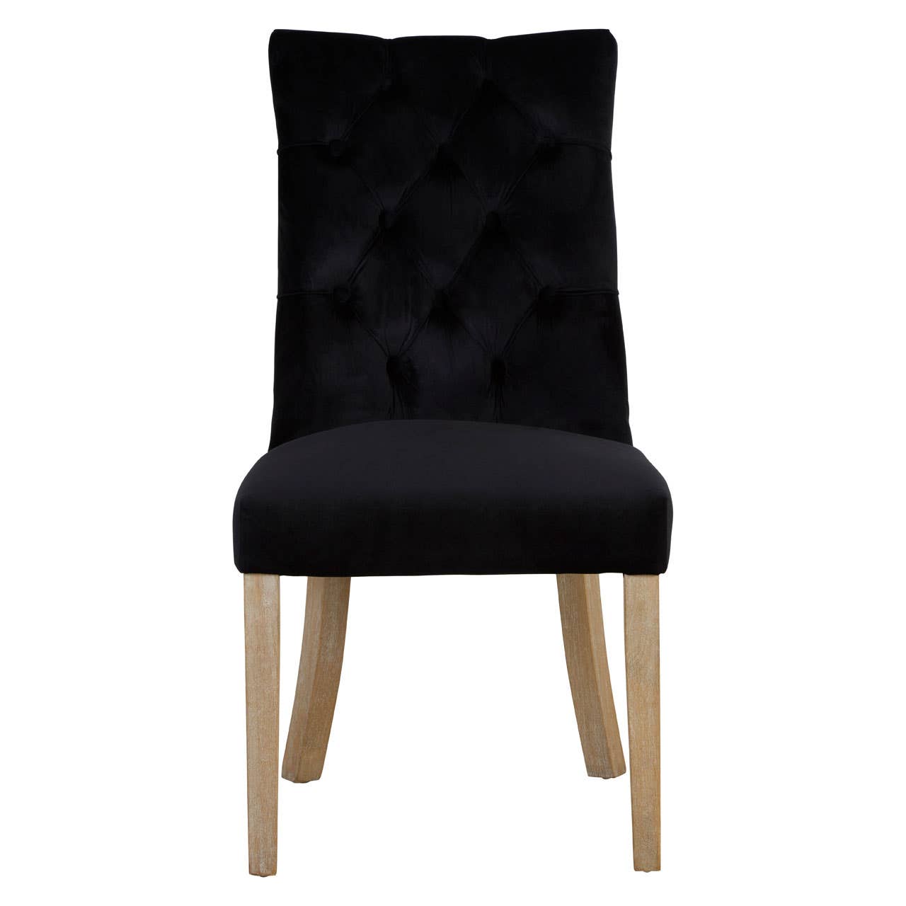 Luxe Black Velvet Dining Chair