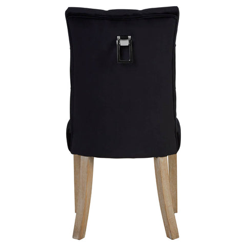 Luxe Black Velvet Dining Chair