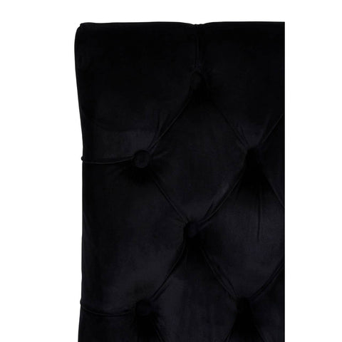 Luxe Black Velvet Dining Chair