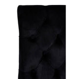 Luxe Black Velvet Dining Chair