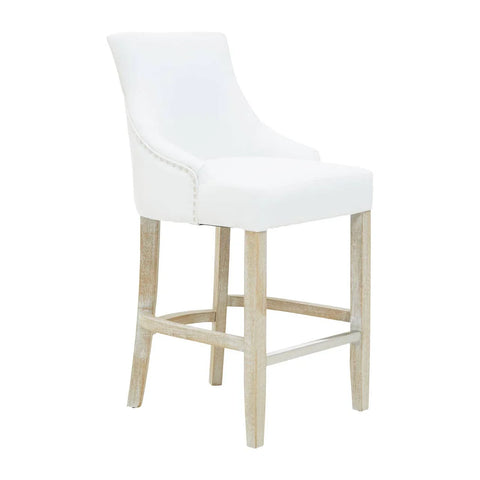 Luxe Ivory Bar Chair