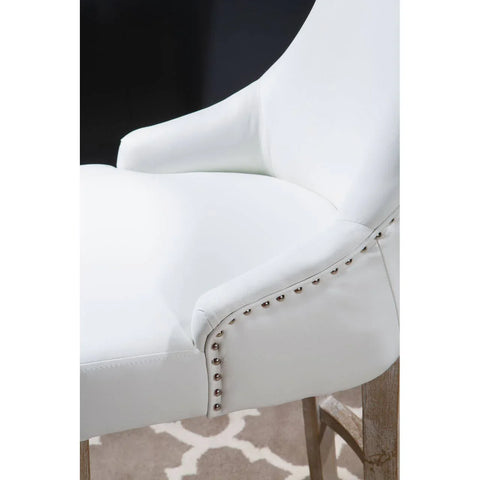 Luxe Ivory Bar Chair