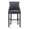 Studded Leather Bar Chair