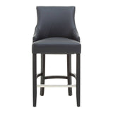 Studded Leather Bar Chair