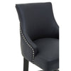 Studded Leather Bar Chair